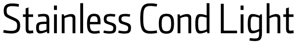 Stainless Cond Light Font