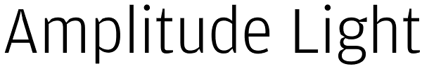 Amplitude Light Font