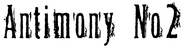 Antimony No2 Font