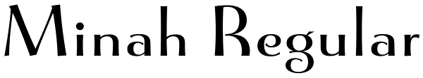 Minah Regular Font