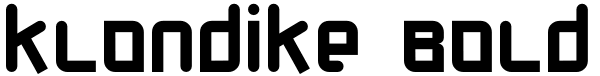 Klondike Bold Font