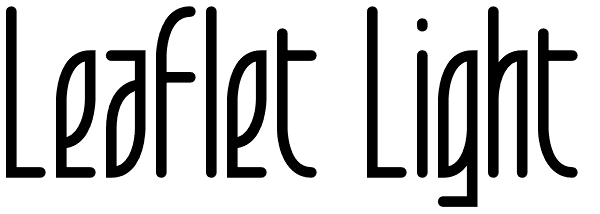 Leaflet Light Font