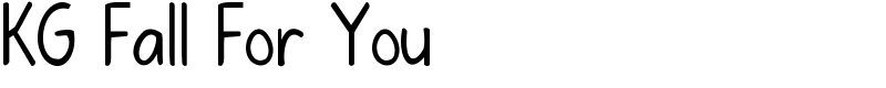 KG Fall For You Font