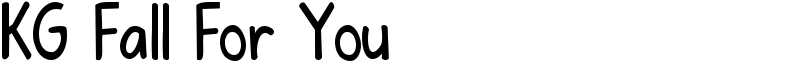 KG Fall For You Font