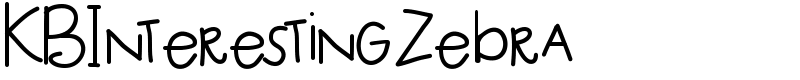 KBInterestingZebra Font