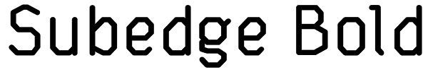 Subedge Bold Font