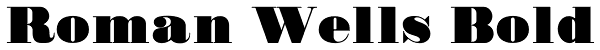 Roman Wells Bold Font