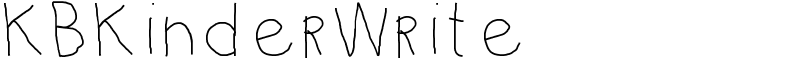 KBKinderWrite Font