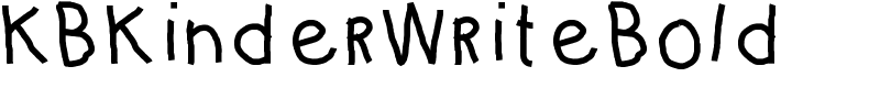 KBKinderWriteBold Font