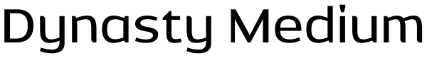 Dynasty Medium Font