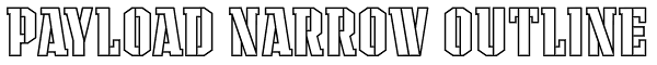 Payload Narrow Outline Font