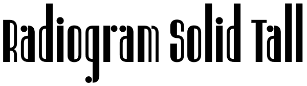 Radiogram Solid Tall Font