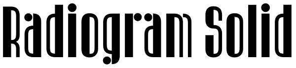 Radiogram Solid Font