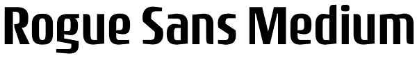 Rogue Sans Medium Font