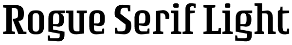 Rogue Serif Light Font