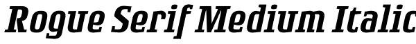 Rogue Serif Medium Italic Font