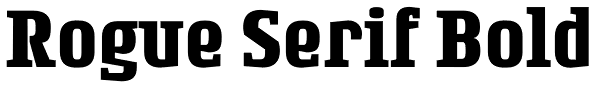 Rogue Serif Bold Font