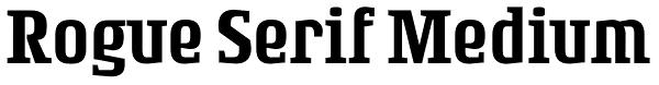 Rogue Serif Medium Font
