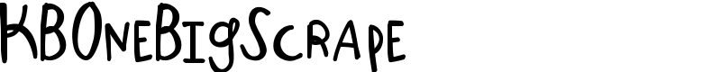 KBOneBigScrape Font