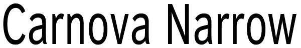 Carnova Narrow Font