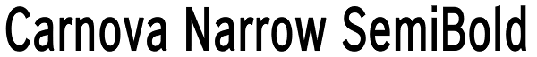 Carnova Narrow SemiBold Font