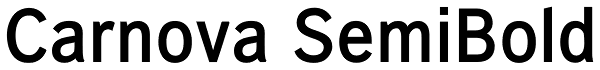 Carnova SemiBold Font