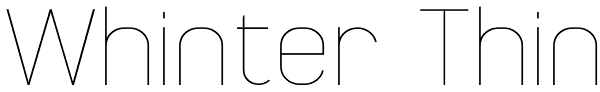 Whinter Thin Font