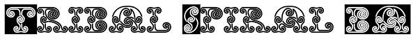 Tribal Spiral BA Font