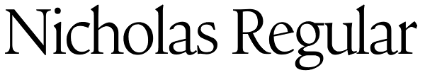 Nicholas Regular Font