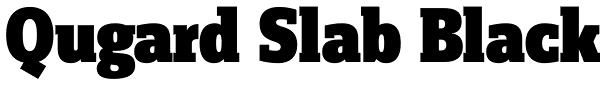 Qugard Slab Black Font