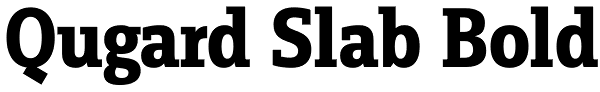 Qugard Slab Bold Font