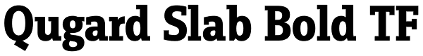 Qugard Slab Bold TF Font