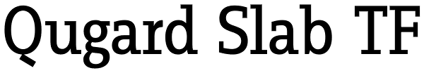 Qugard Slab TF Font