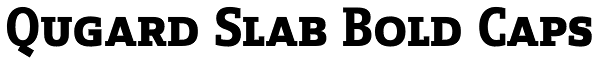 Qugard Slab Bold Caps Font