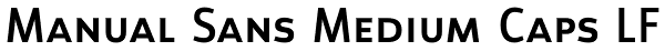 Manual Sans Medium Caps LF Font