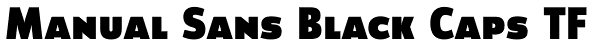 Manual Sans Black Caps TF Font