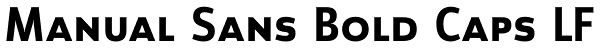 Manual Sans Bold Caps LF Font