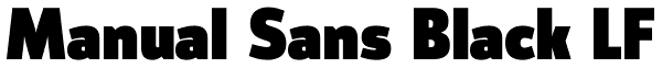 Manual Sans Black LF Font