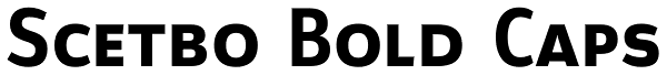 Scetbo Bold Caps Font