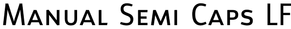 Manual Semi Caps LF Font