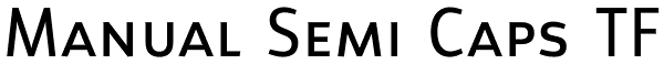 Manual Semi Caps TF Font