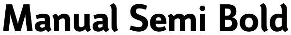 Manual Semi Bold Font