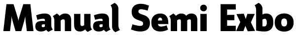 Manual Semi Exbo Font