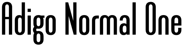 Adigo Normal One Font