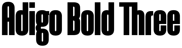 Adigo Bold Three Font