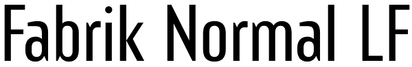 Fabrik Normal LF Font