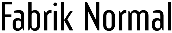 Fabrik Normal Font