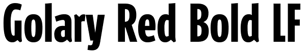 Golary Red Bold LF Font