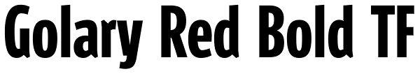 Golary Red Bold TF Font