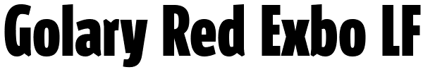 Golary Red Exbo LF Font